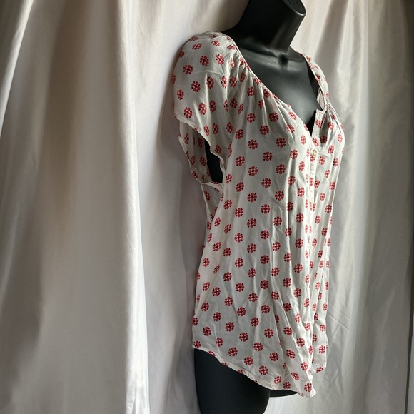 Old Navy Short Sleeves Button Front Shirt Size Medium - Picture 6 of 11